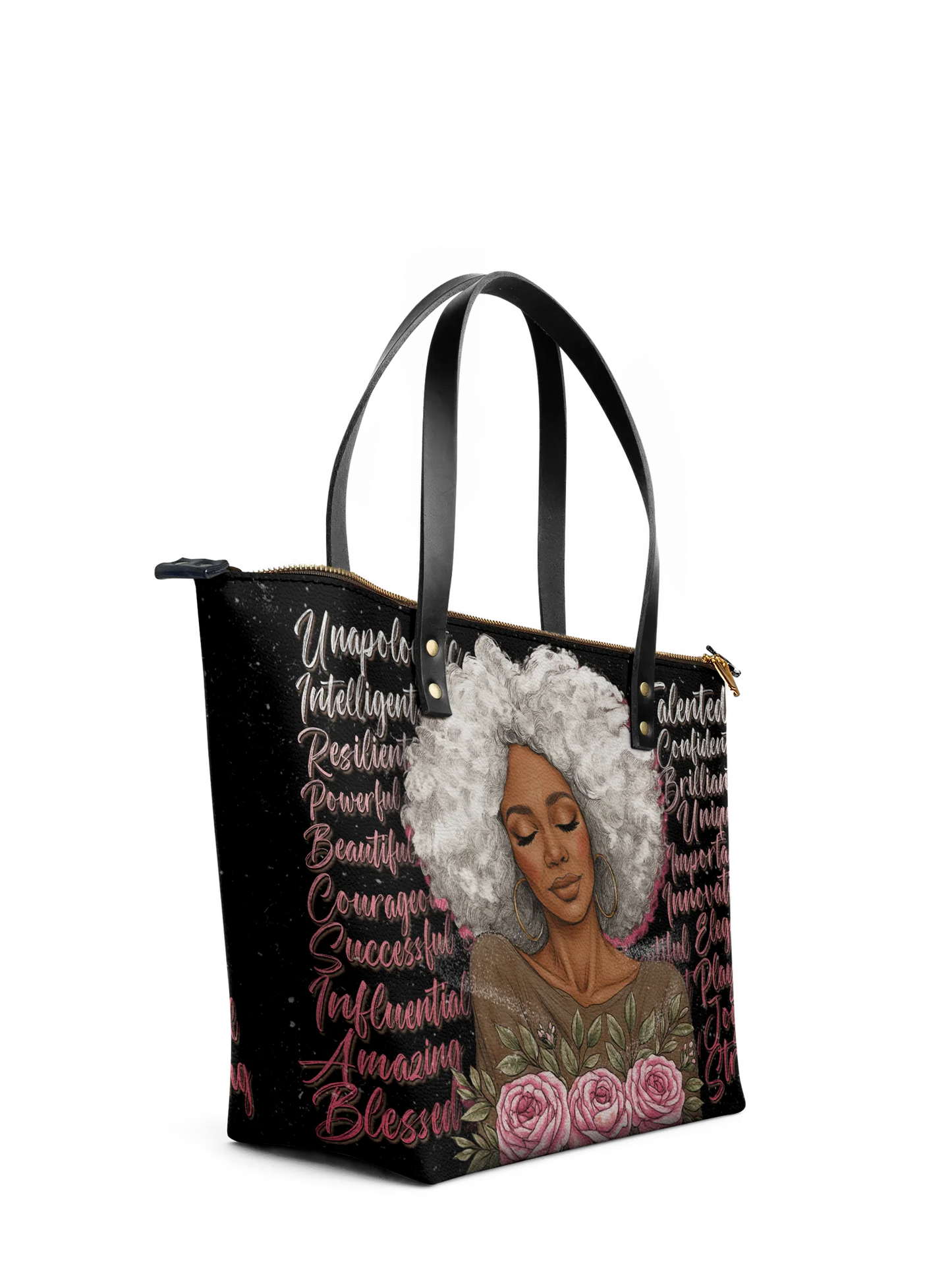 Afroyla "Zalina" Leather Tote Bag