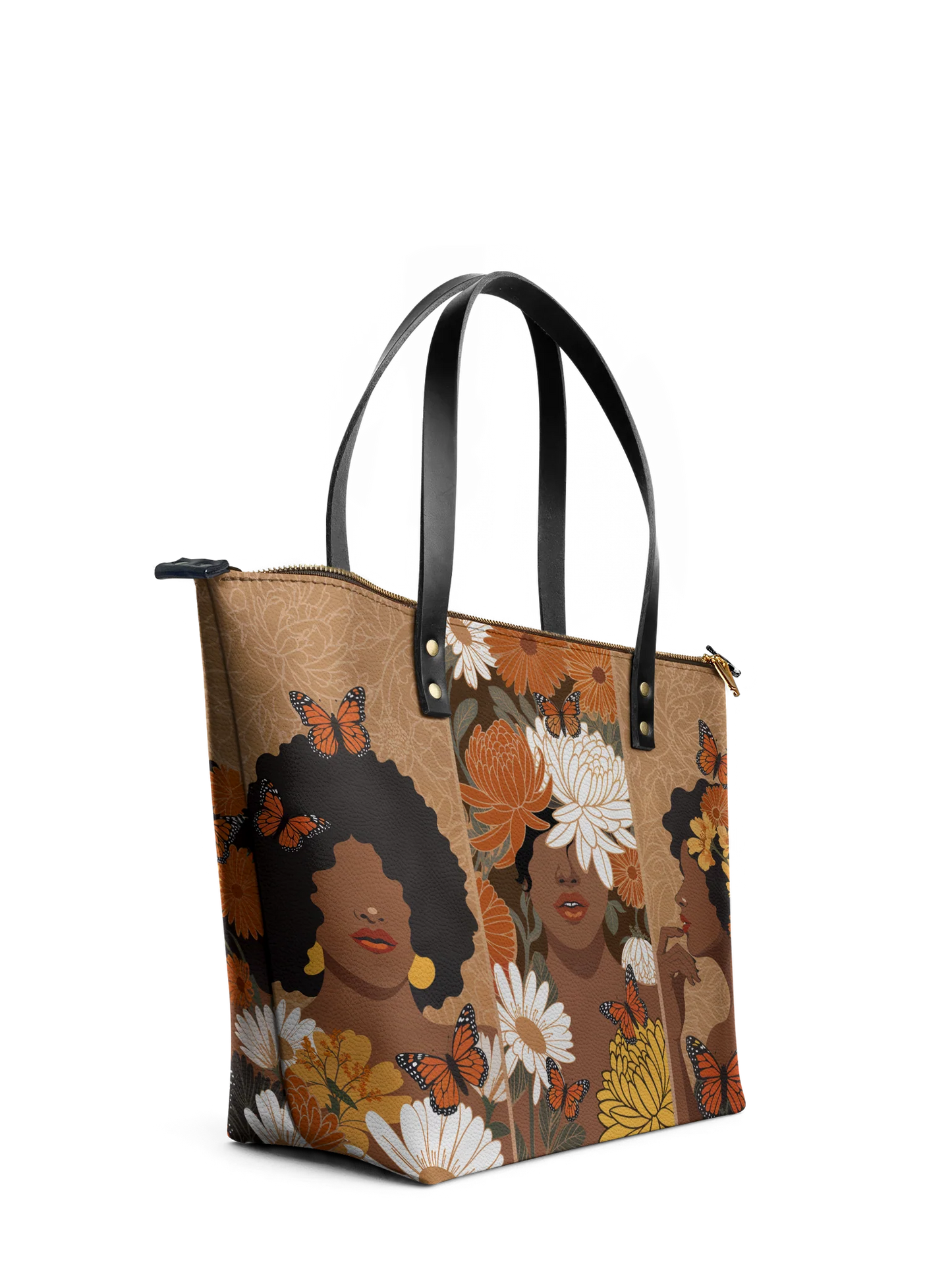 Afroyla "Ayira" Leather Tote Bag