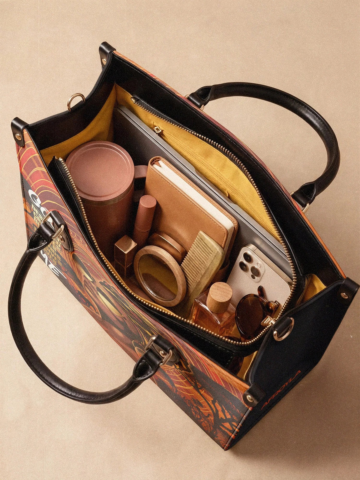 Afroyla "Aseda" Leather Handbag