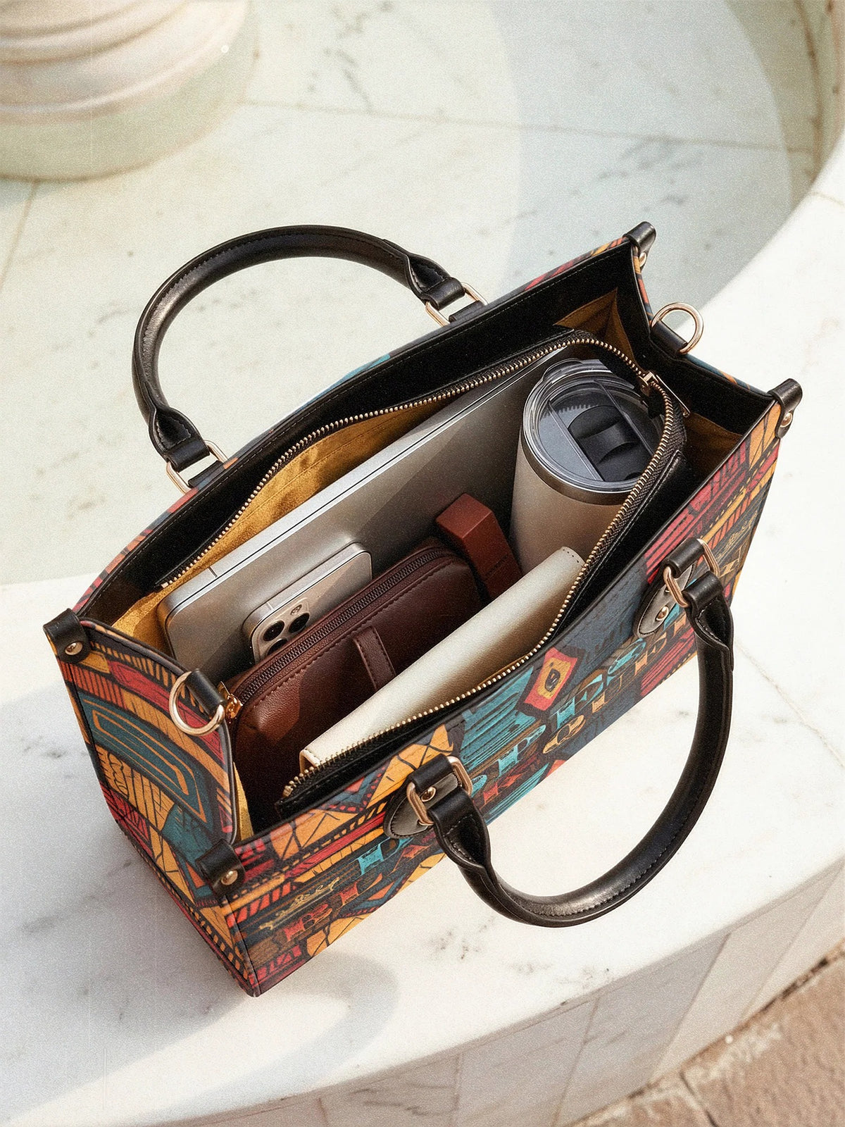 Afroyla "Dopeya" Leather Handbag