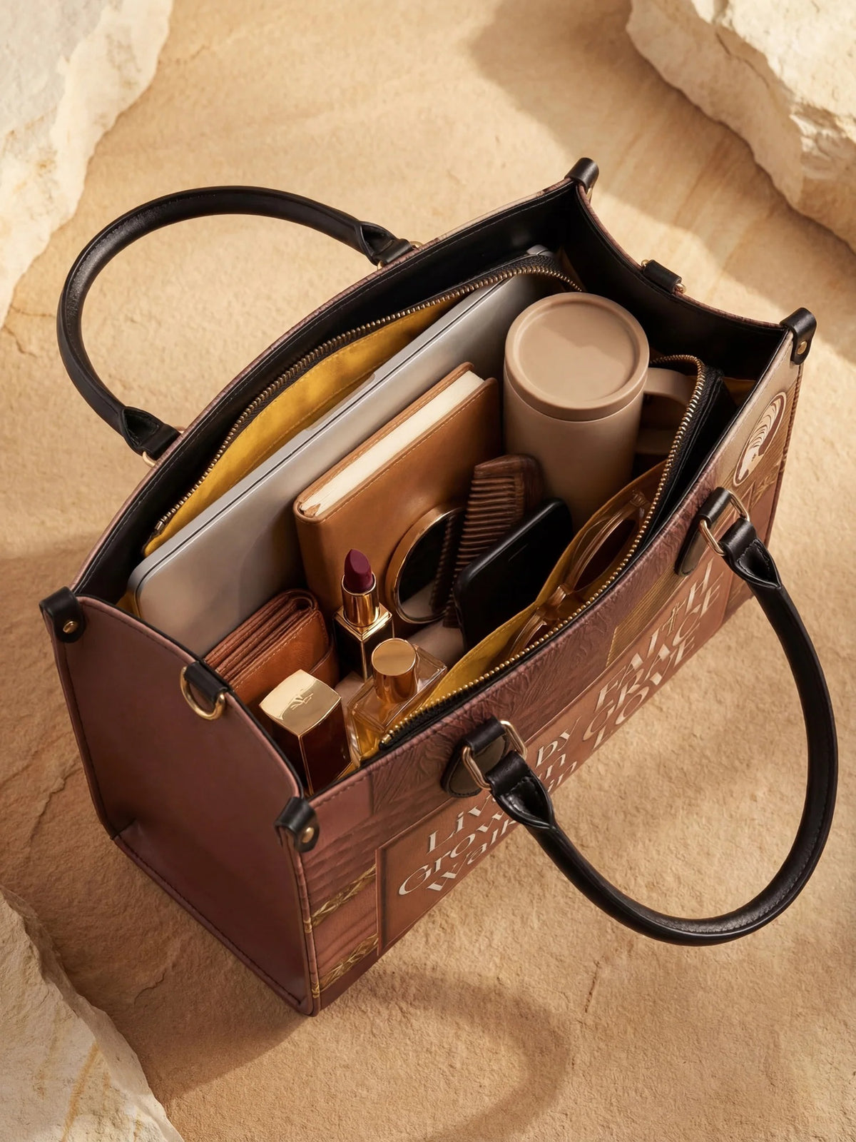 Afroyla "Eliora" Leather Handbag