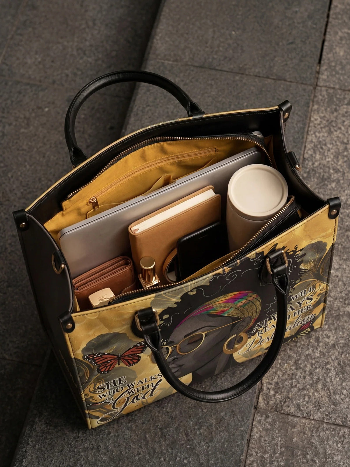 Afroyla "Njia" Leather Handbag