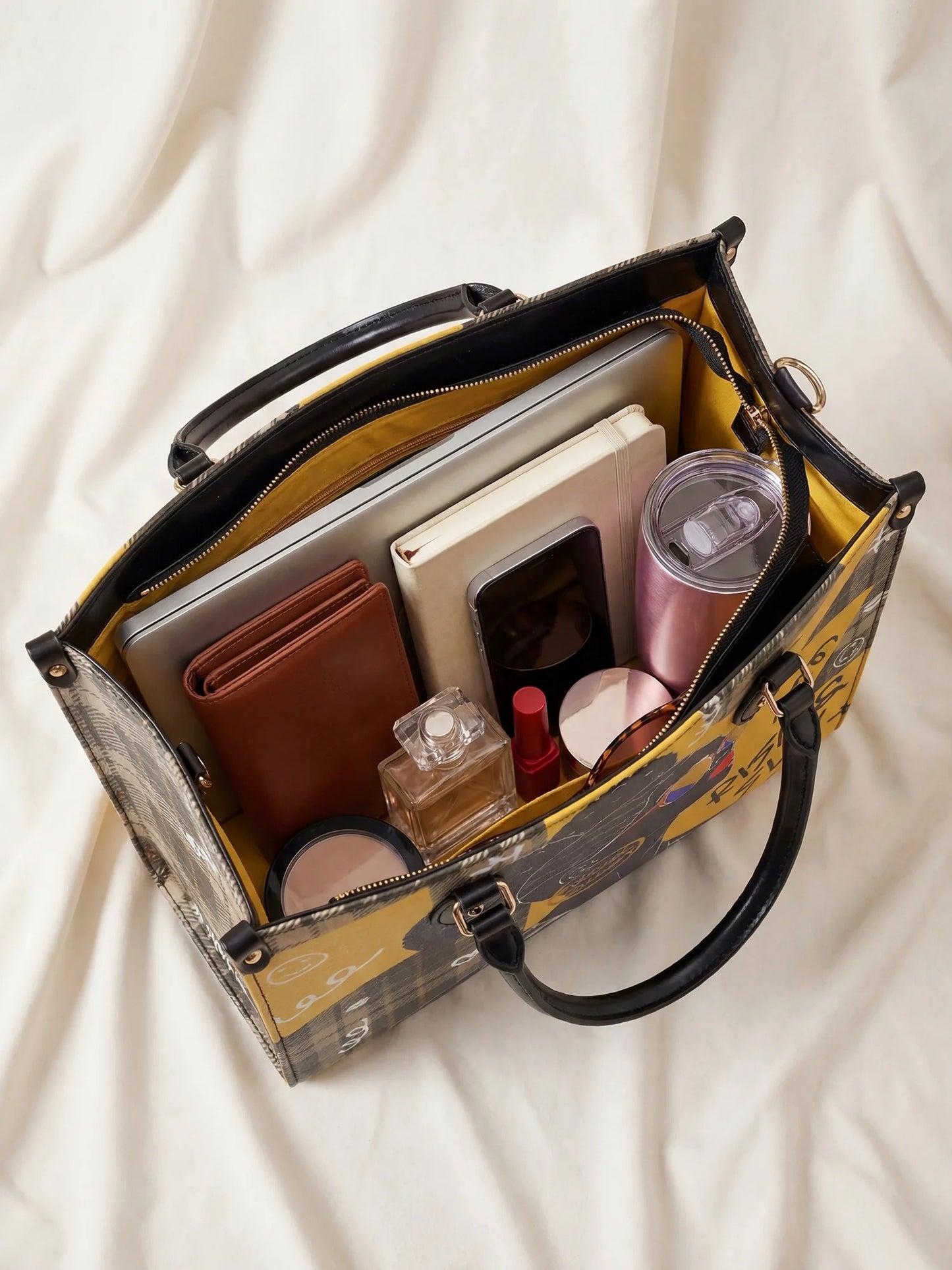 Afroyla "Sanaa" Cornbread Leather Handbag