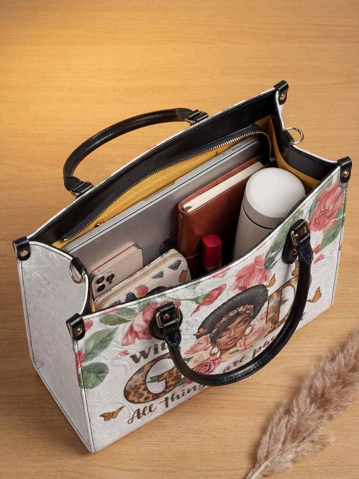 Afroyla "Zanira" Leather Handbag