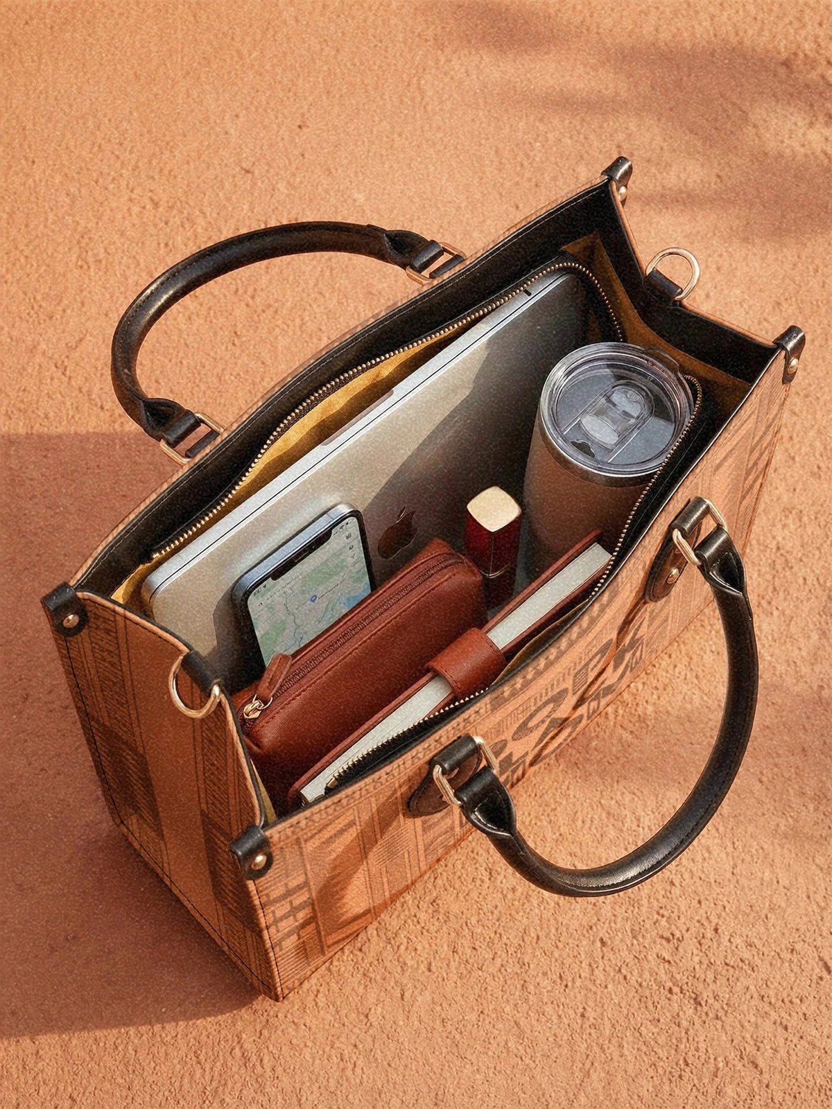 Afroyla "Dope Black Mom" Leather Handbag
