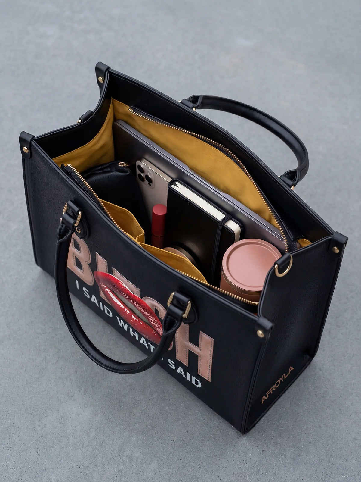 Afroyla "Teyana" Leather Handbag
