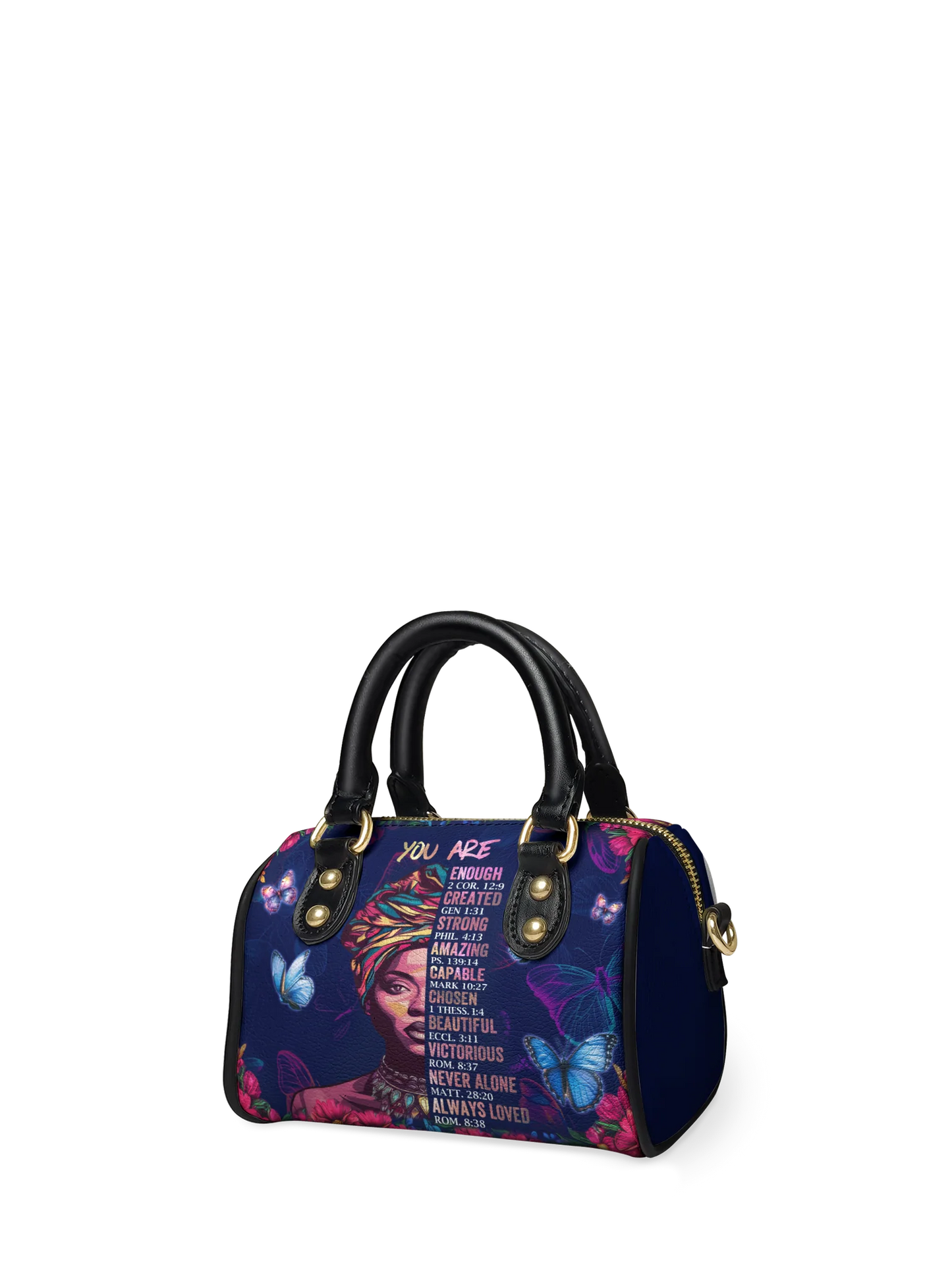 Afroyla "Imani" Blue Orchid Mini Satchel