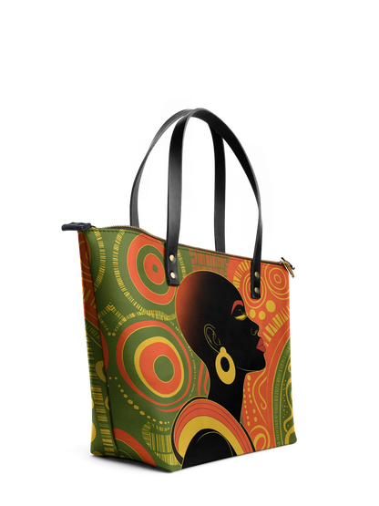 Afroyla "Baldisa" Leather Tote Bag