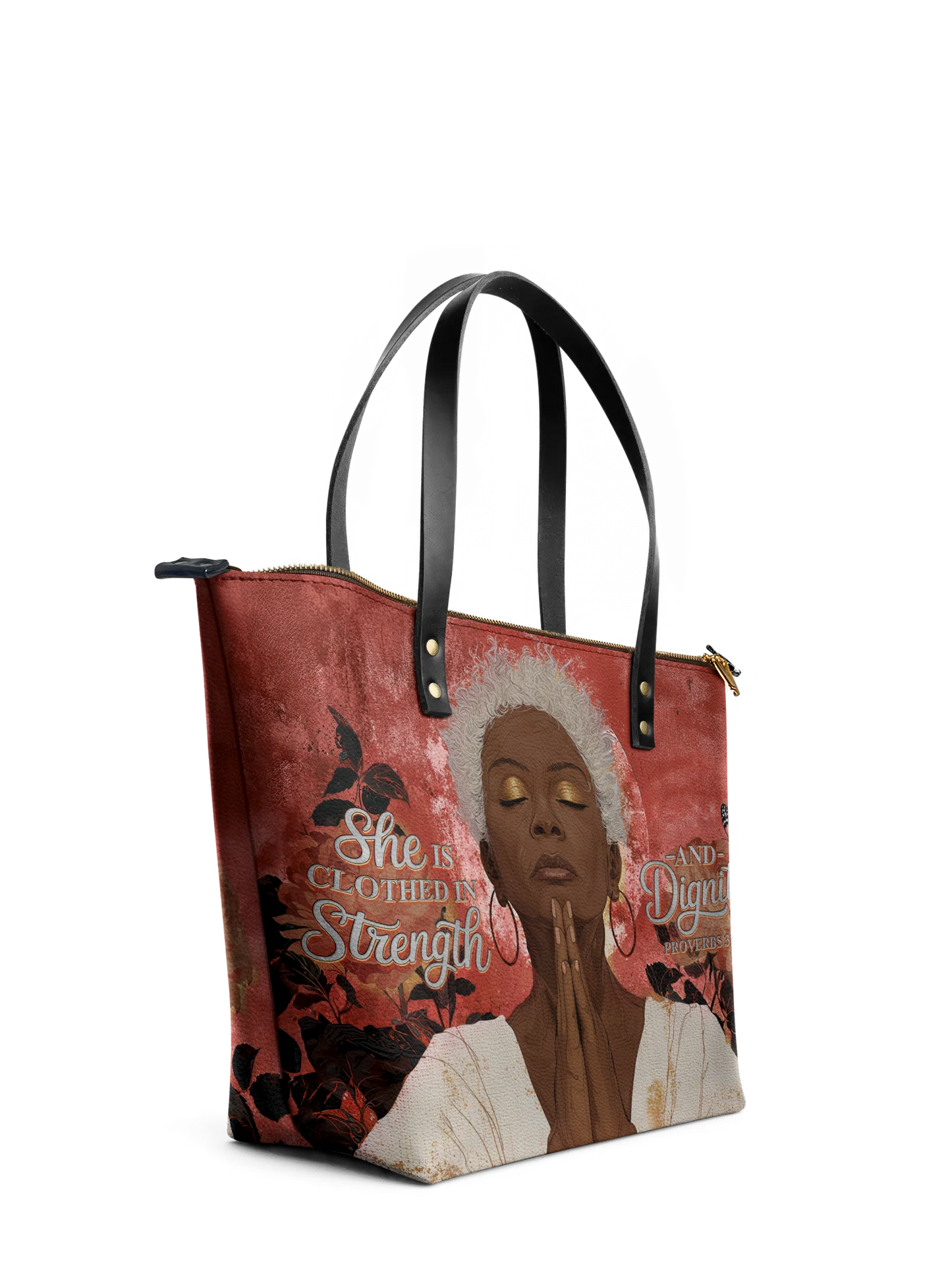 Afroyla "Namisa" Leather Tote Bag
