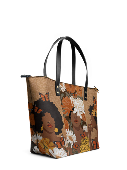Afroyla "Ayira" Leather Tote Bag