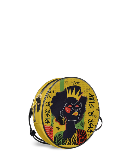 Afroyla "Aina" Lemon Zest Circle Crossbody Bag