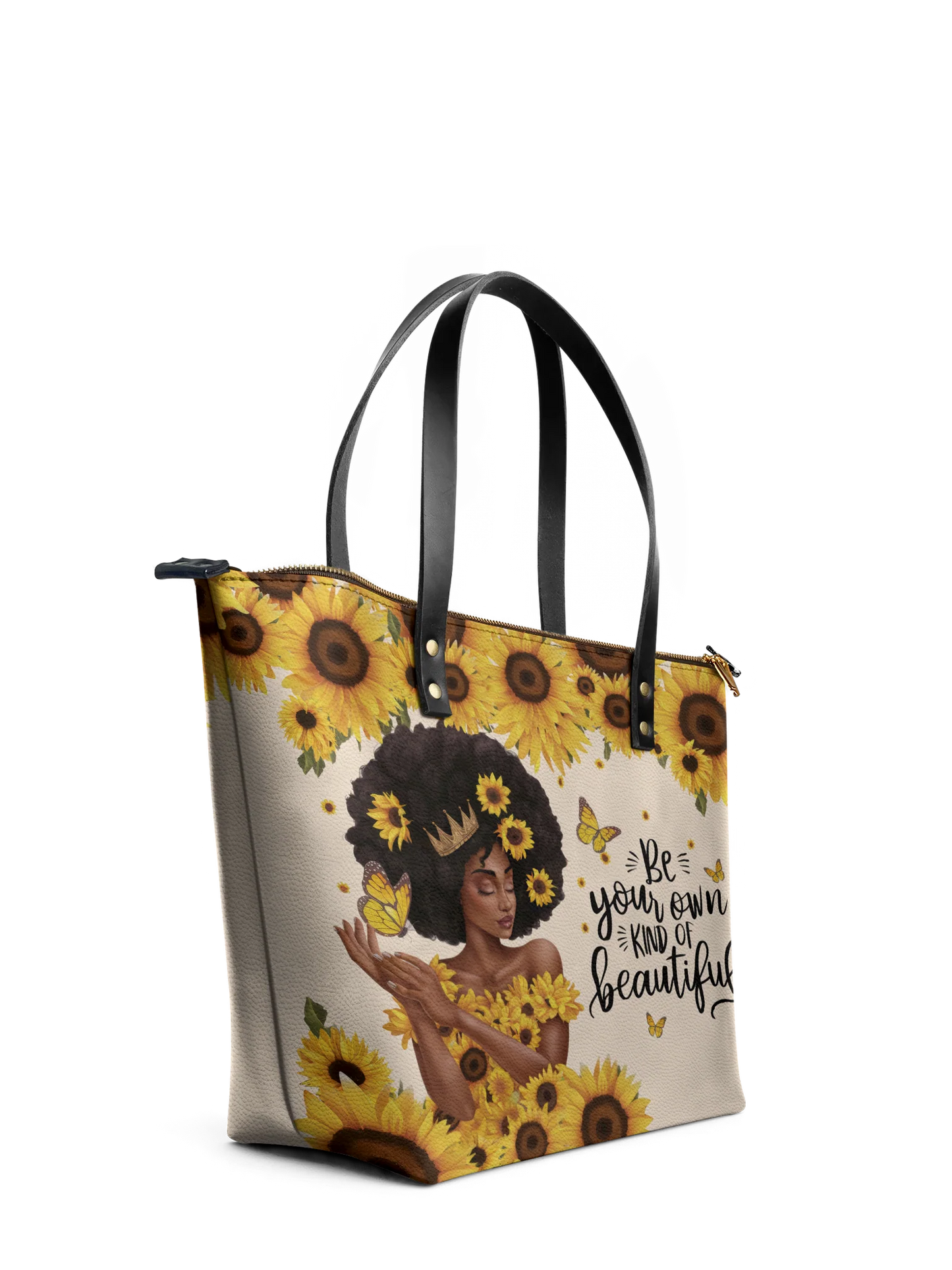 Afroyla "Zuriya" Leather Tote Bag