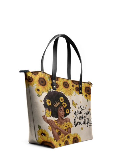 Afroyla "Zuriya" Leather Tote Bag