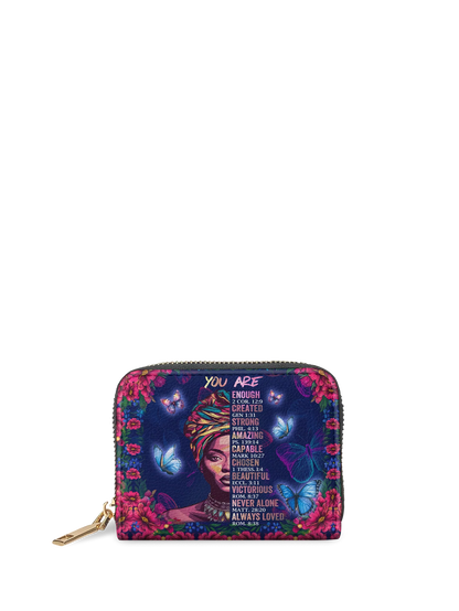 Afroyla "Imani" Blue Orchid Mini Wallet