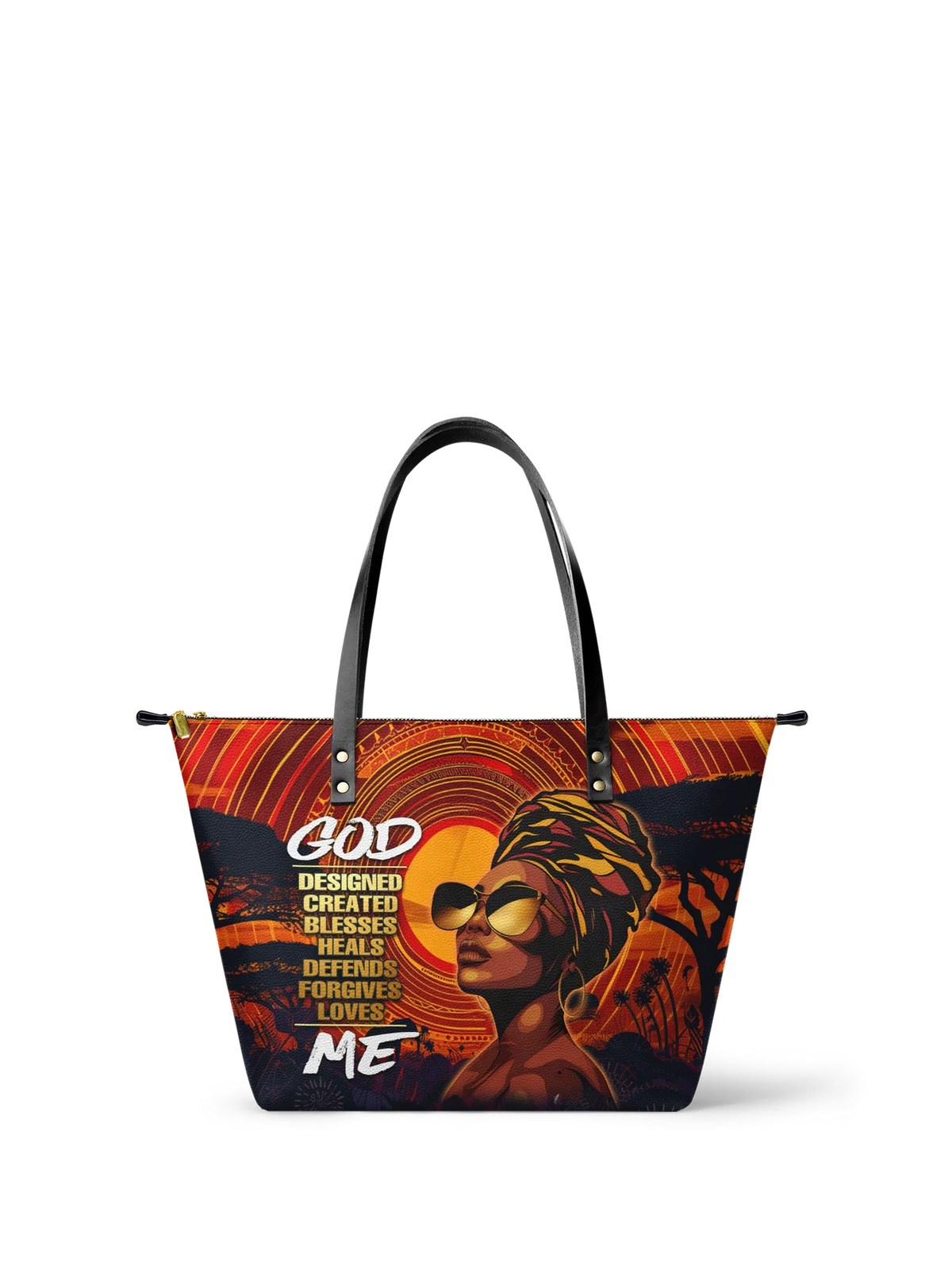 Afroyla "Aseda" Leather Tote Bag