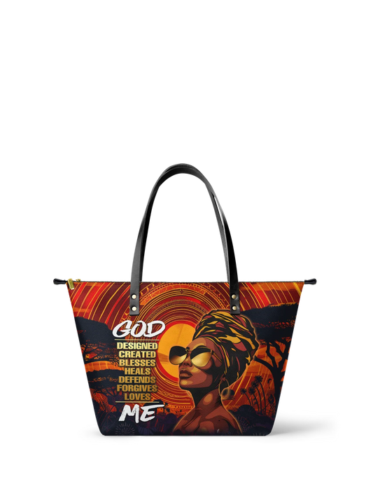 Afroyla "Aseda" Leather Tote Bag