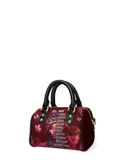 Afroyla "Imani" Pomegranate Red Mini Satchel