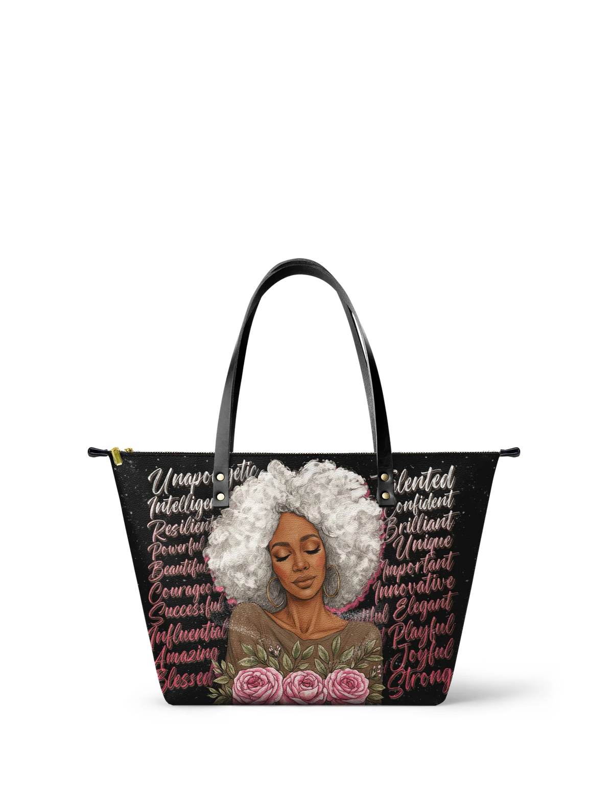 Afroyla "Zalina" Leather Tote Bag