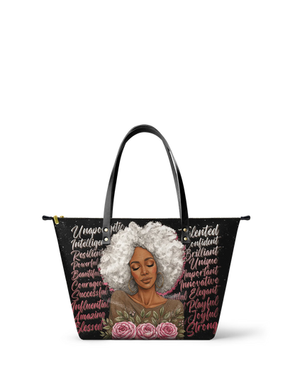 Afroyla "Zalina" Leather Tote Bag