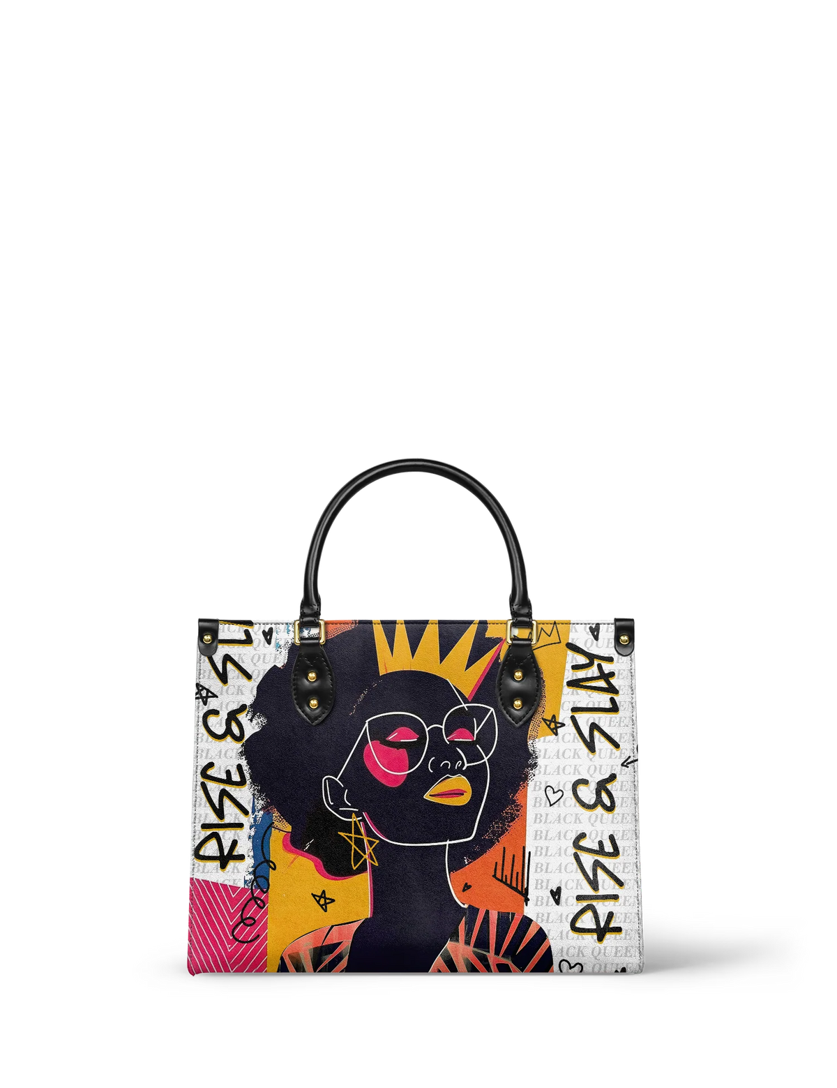 Afroyla "Aina" Coconut White Leather Handbag