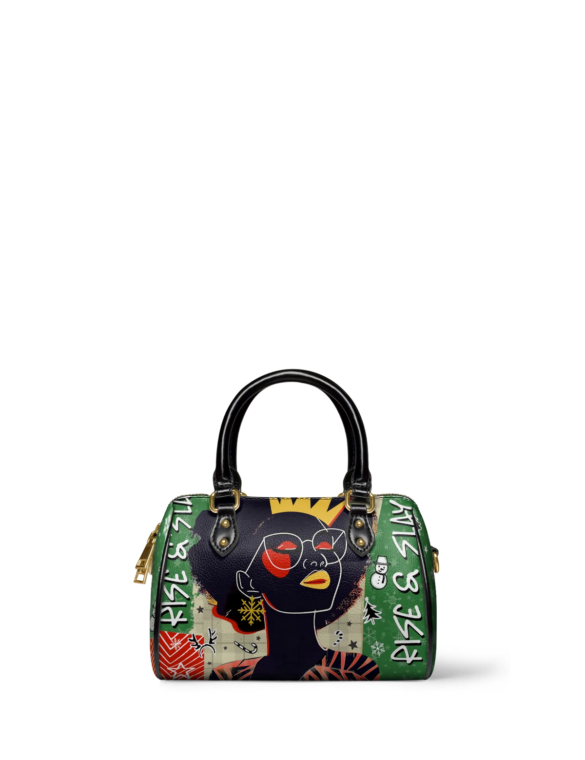 Afroyla "Aina" Lime Pop Xmas Mini Satchel