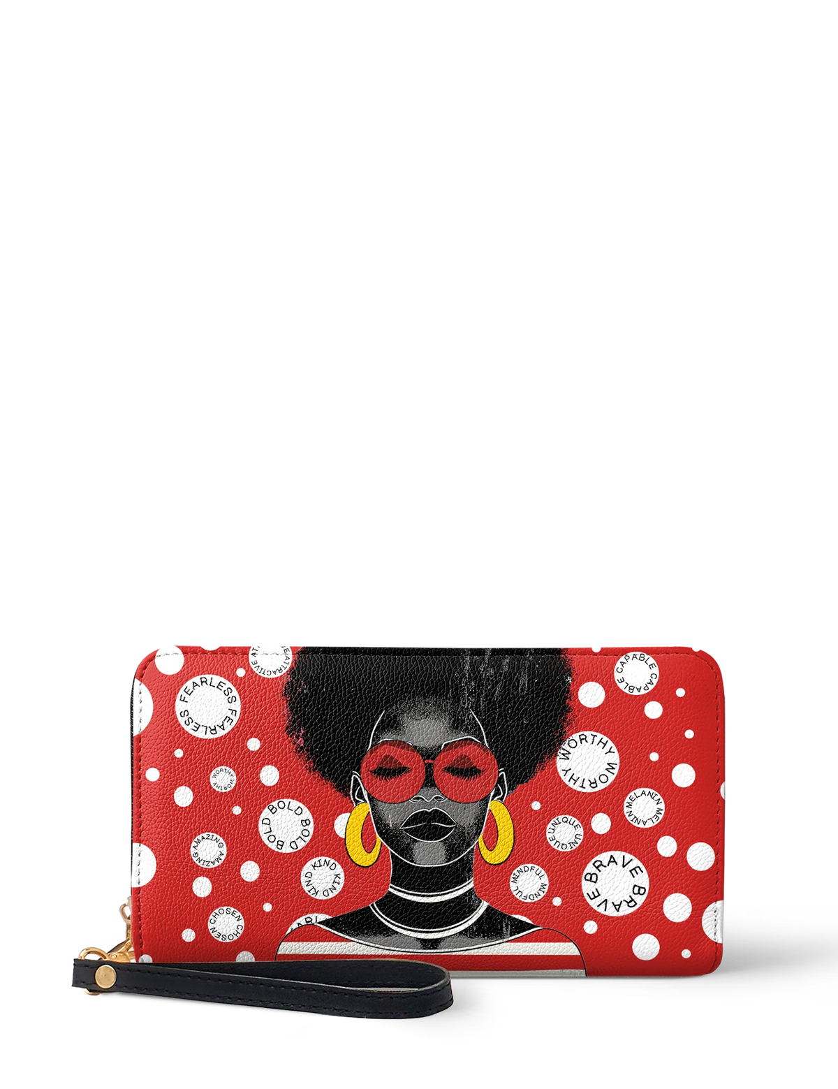 Afroyla "Fahari" Strawberry Pop Wallet