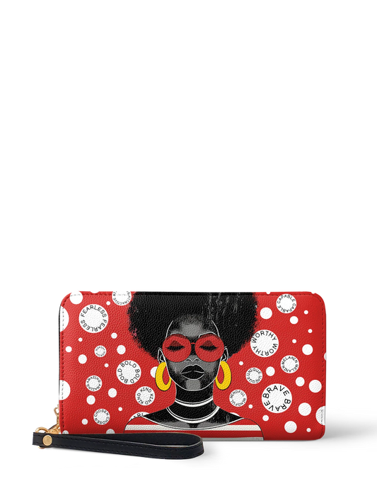 Afroyla "Fahari" Strawberry Pop Wallet