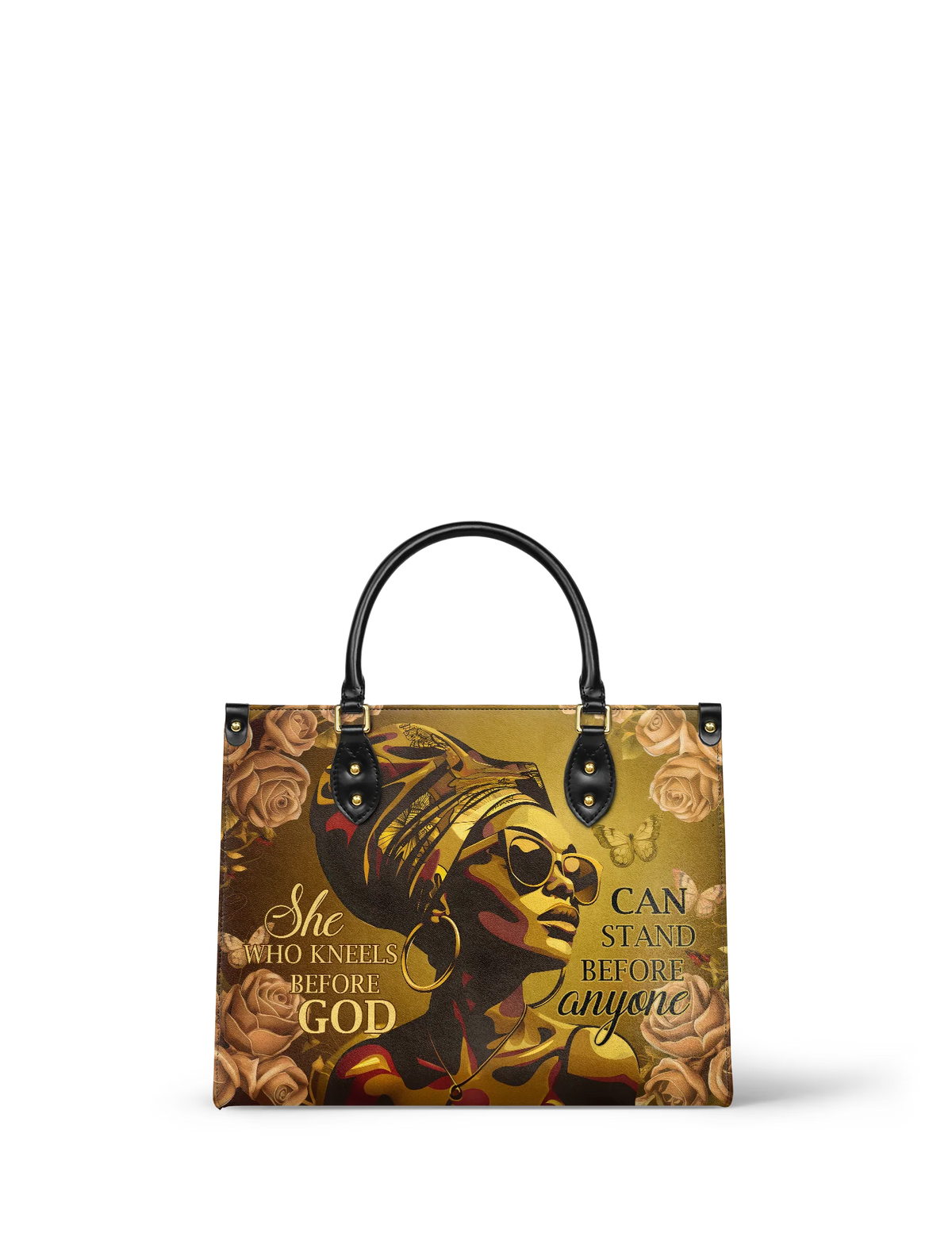 Afroyla "Godfidence" Leather Handbag