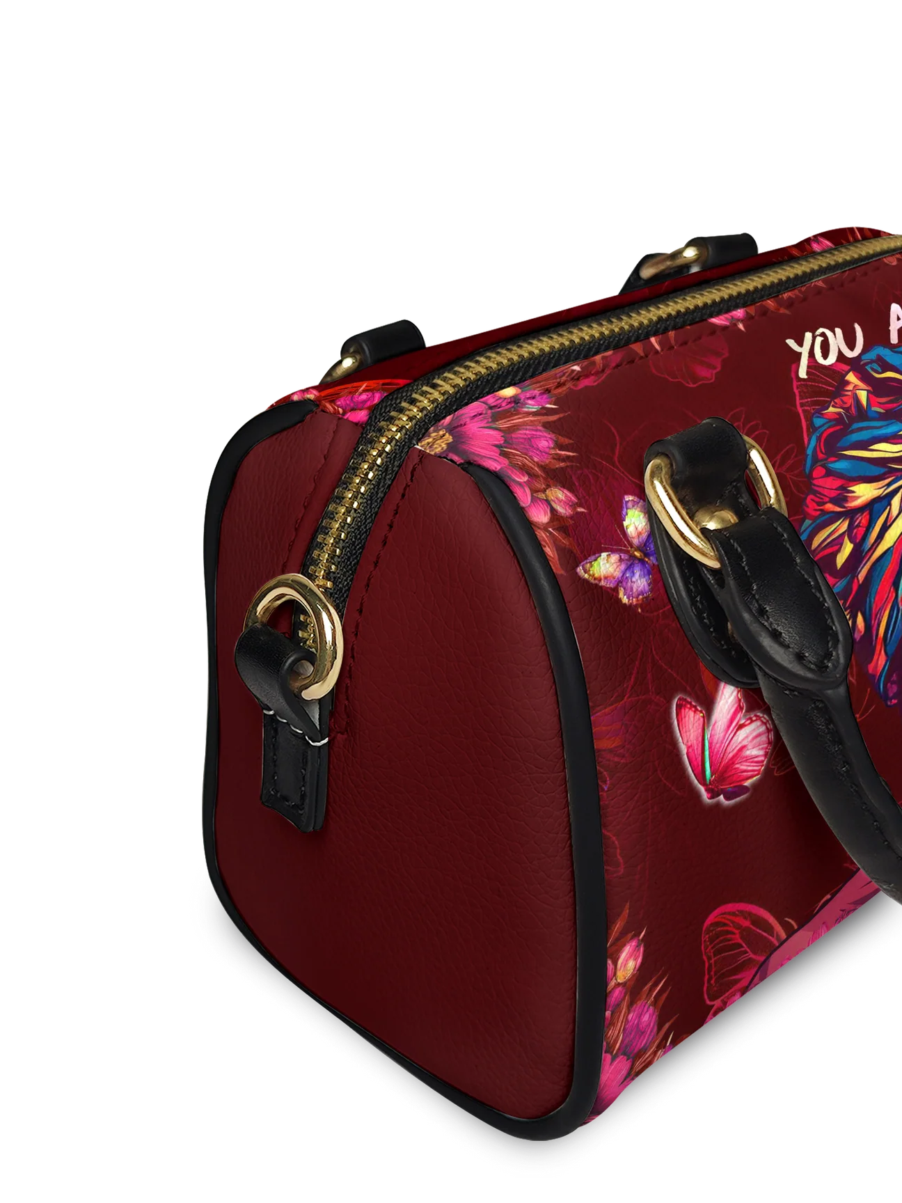 Afroyla "Imani" Pomegranate Red Mini Satchel