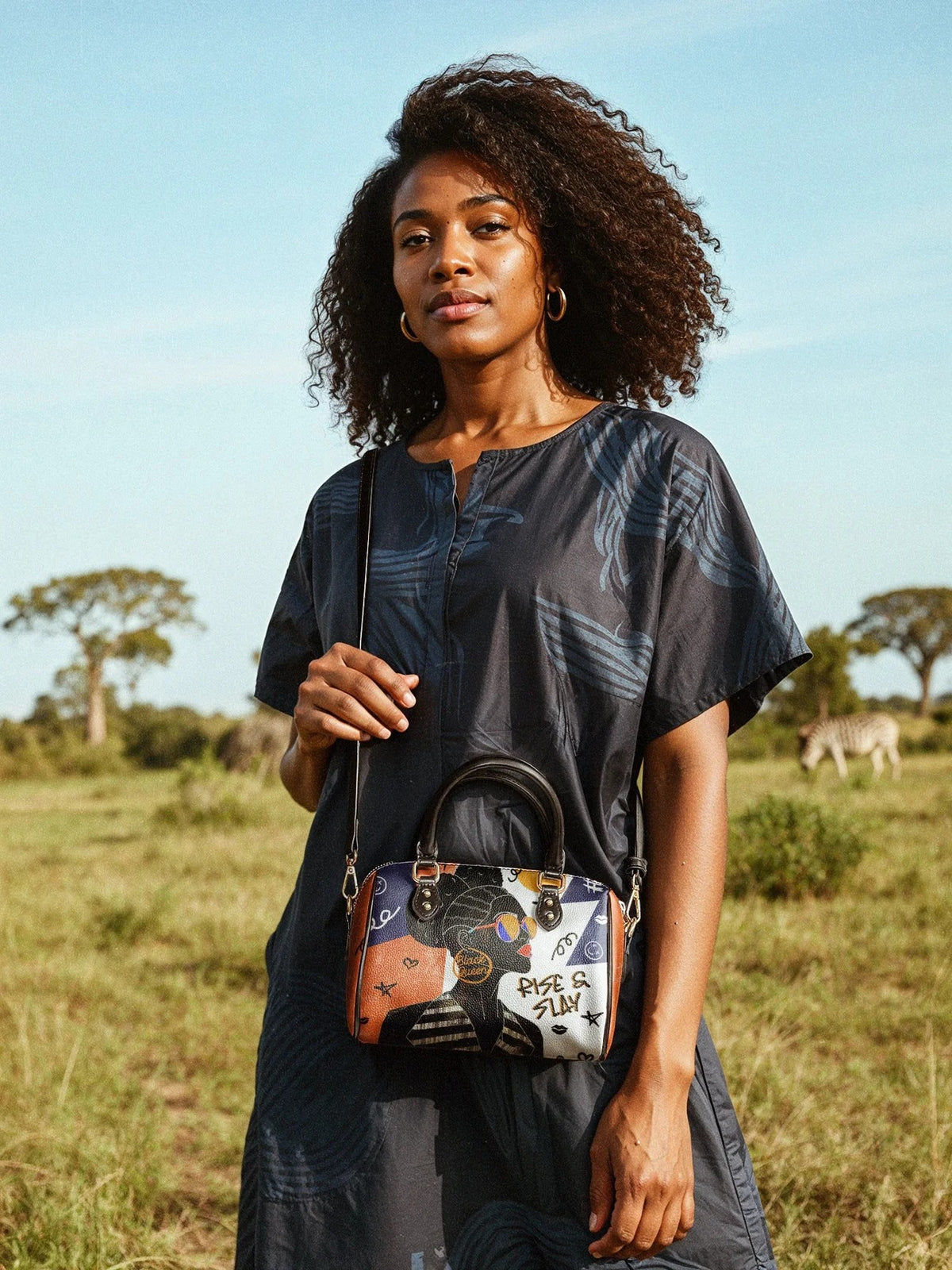Afroyla "Sanaa" Salt Pop Mini Satchel