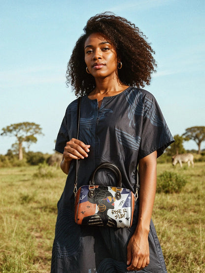 Afroyla "Sanaa" Salt Pop Mini Satchel