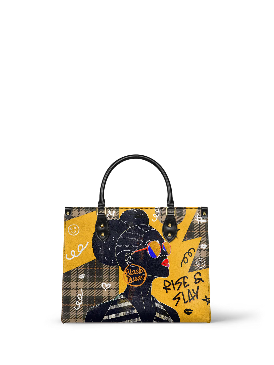 Afroyla "Sanaa" Cornbread Leather Handbag