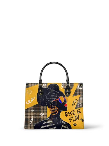 Afroyla "Sanaa" Cornbread Leather Handbag