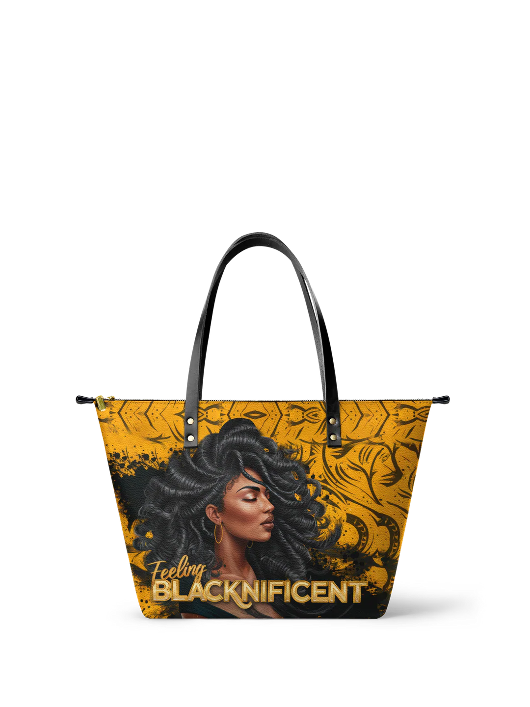 Afroyla "Blacknificent" Leather Tote Bag