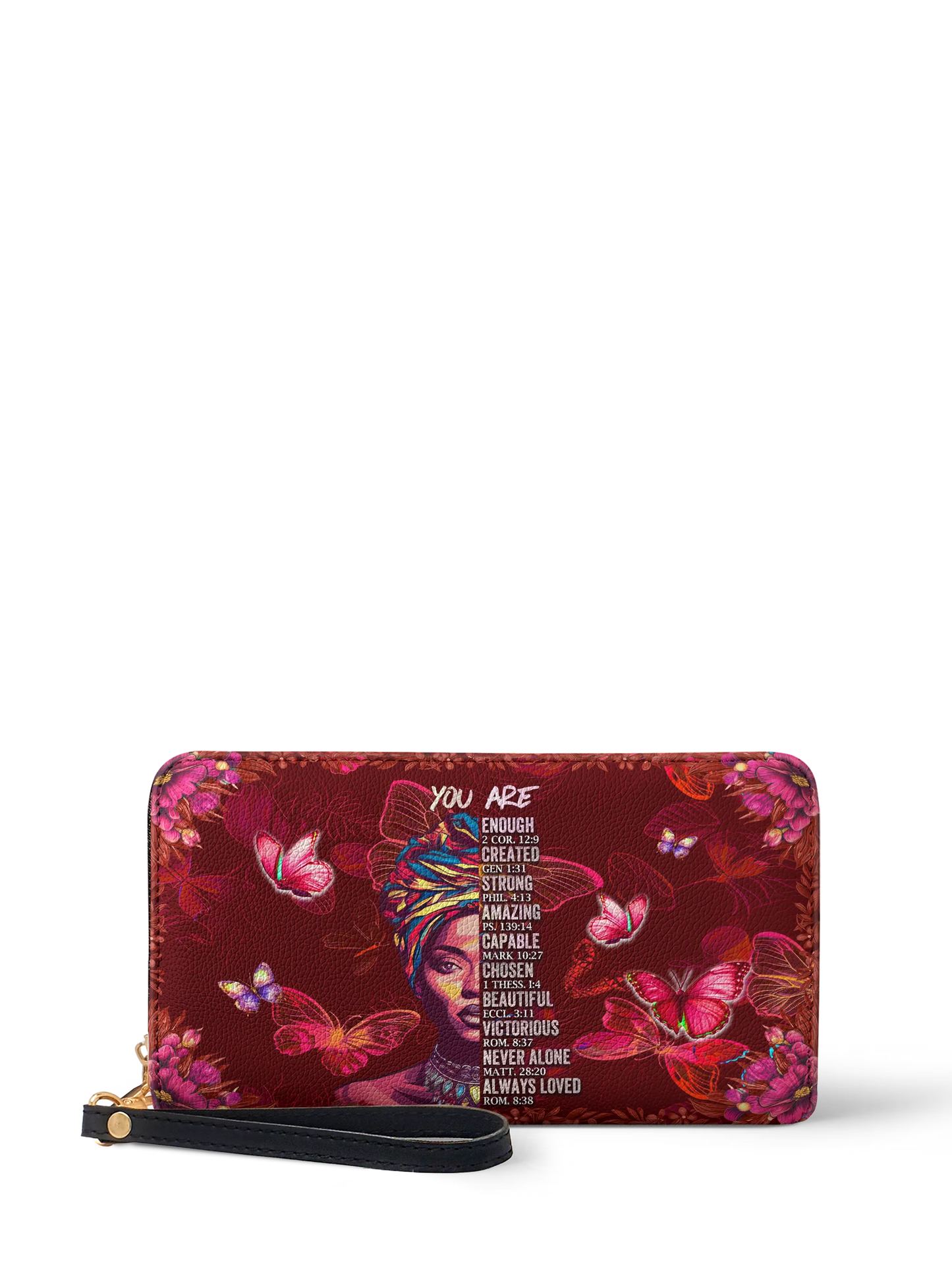 Afroyla "Imani" Pomegranate Red Wallet