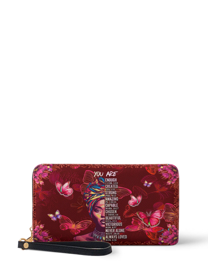 Afroyla "Imani" Pomegranate Red Wallet