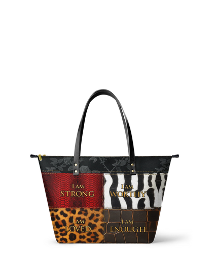 Afroyla "Kadia" Leather Tote Bag