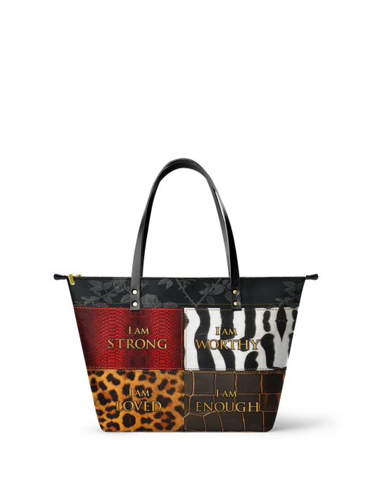 Afroyla "Kadia" Leather Tote Bag