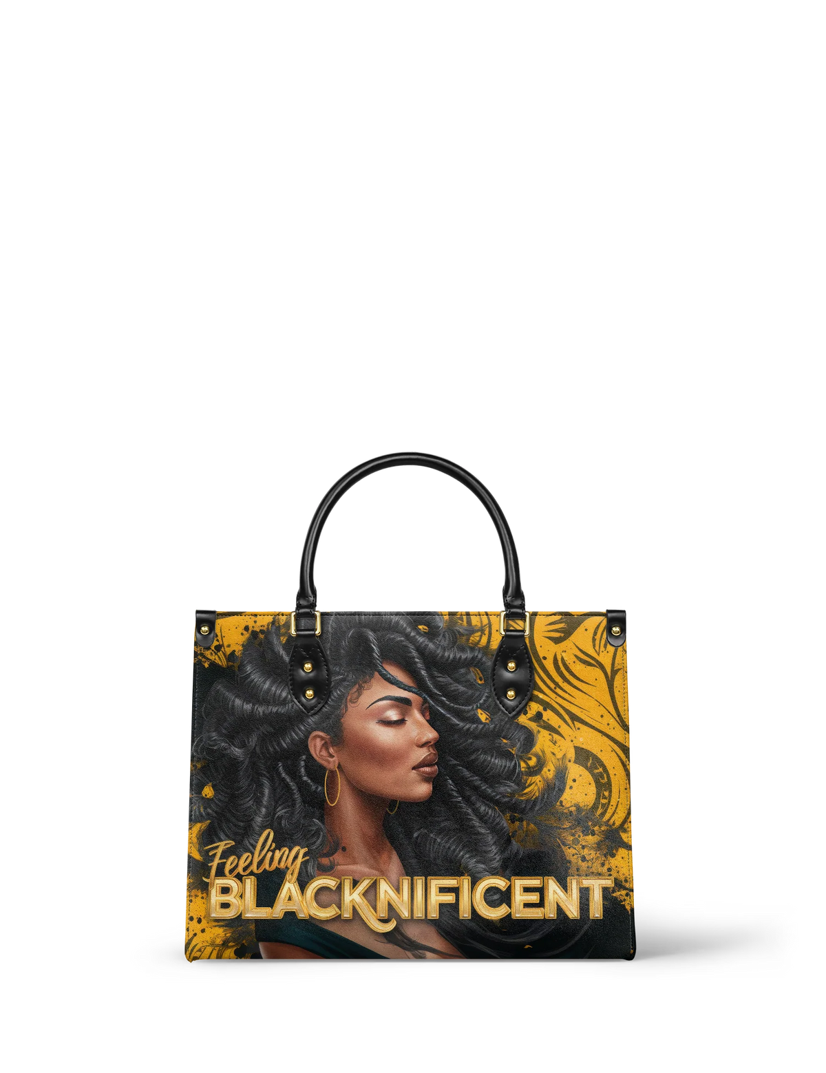 Afroyla "Blacknificent" Leather Handbag