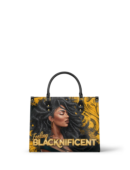 Afroyla "Blacknificent" Leather Handbag