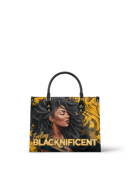 Afroyla "Blacknificent" Leather Handbag