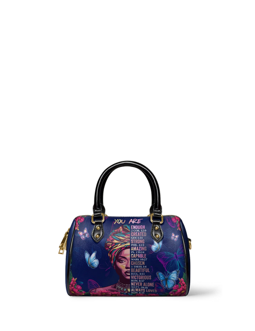Afroyla "Imani" Blue Orchid Mini Satchel