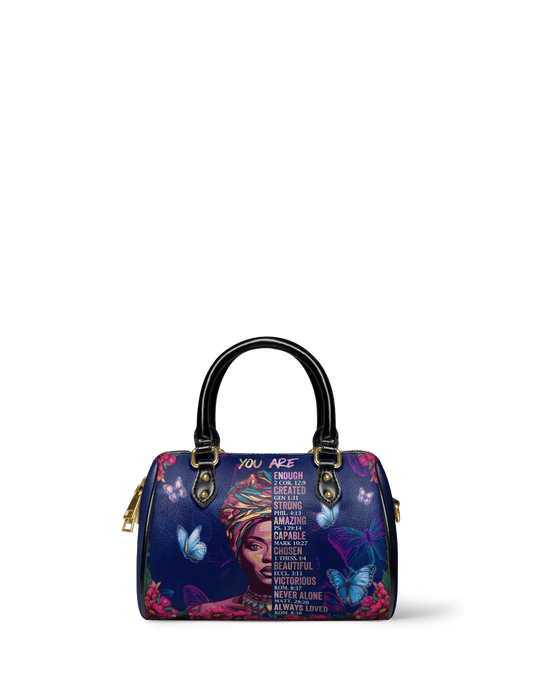 Afroyla "Imani" Blue Orchid Mini Satchel