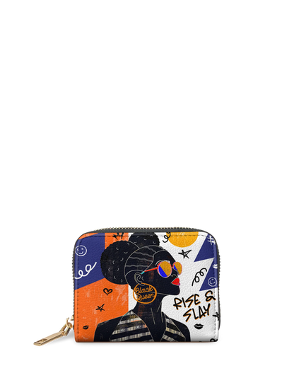 Afroyla "Sanaa" Salt Pop Mini Wallet