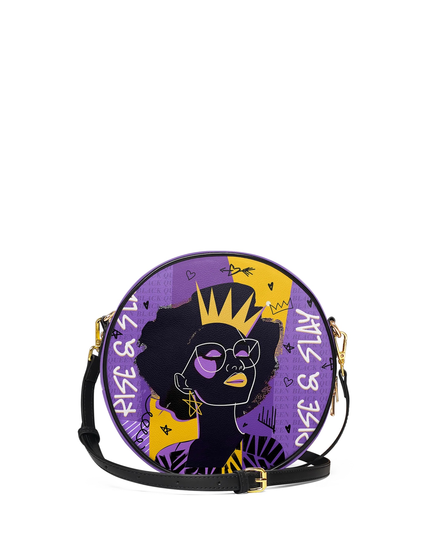Afroyla "Aina" Grape Soda Circle Crossbody Bag