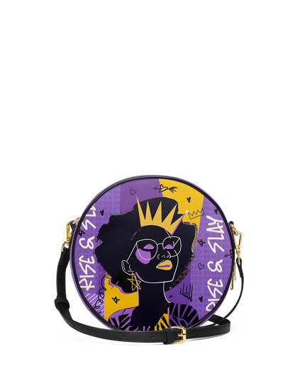 Afroyla "Aina" Grape Soda Circle Crossbody Bag