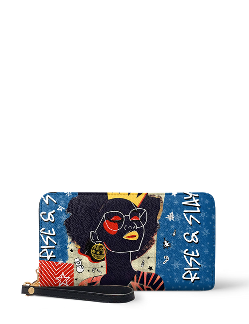 Afroyla "Aina" Blueberry Snow Wallet