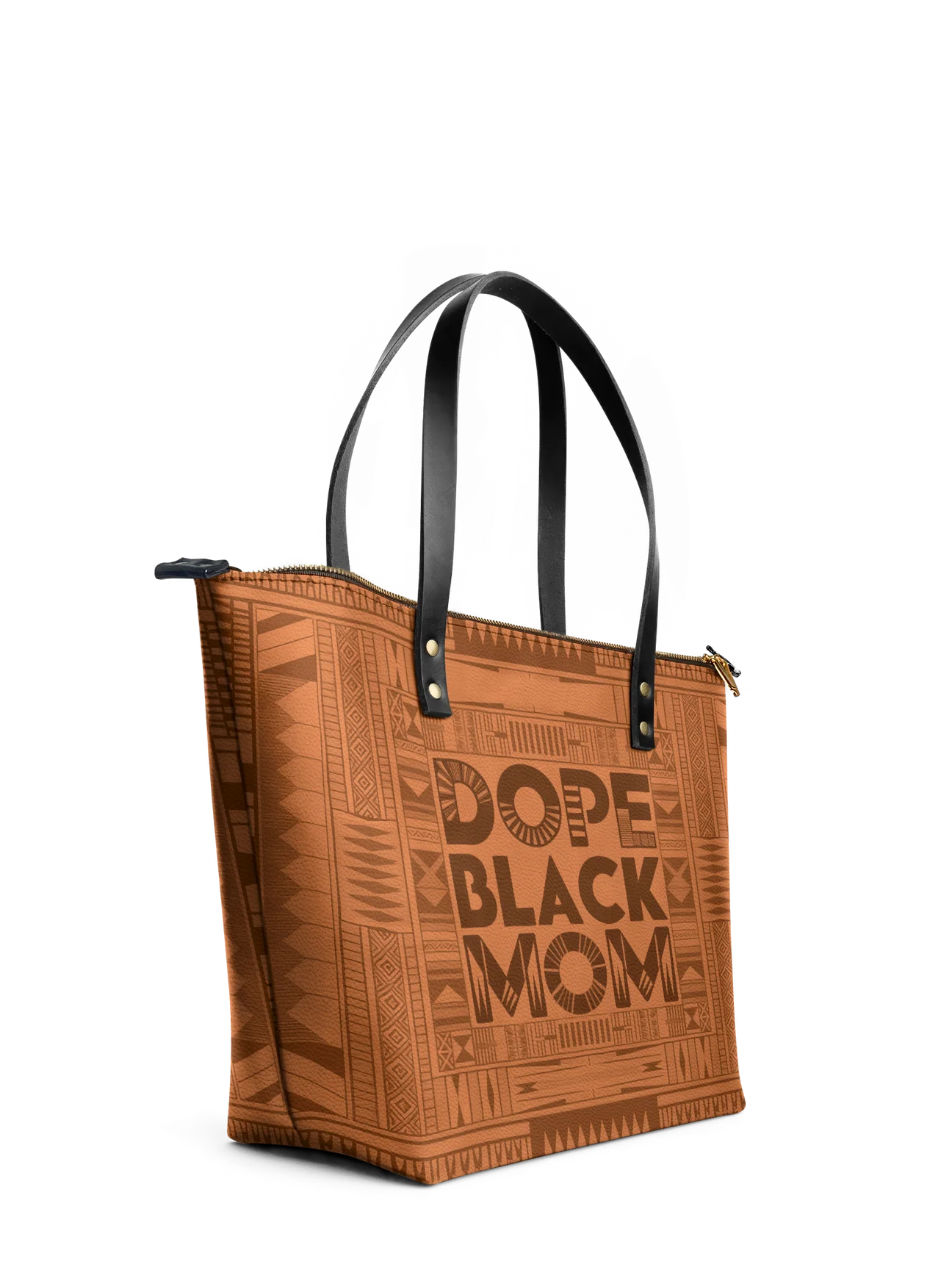 Afroyla "Dope Black Mom" Leather Tote Bag
