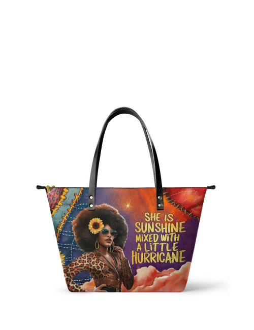 Afroyla "Huriya" Leather Tote Bag