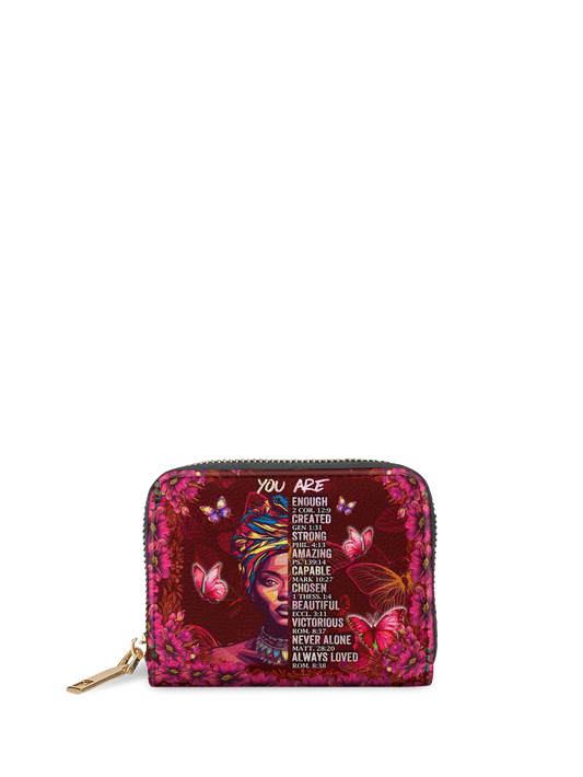 Afroyla "Imani" Pomegranate Red Mini Wallet